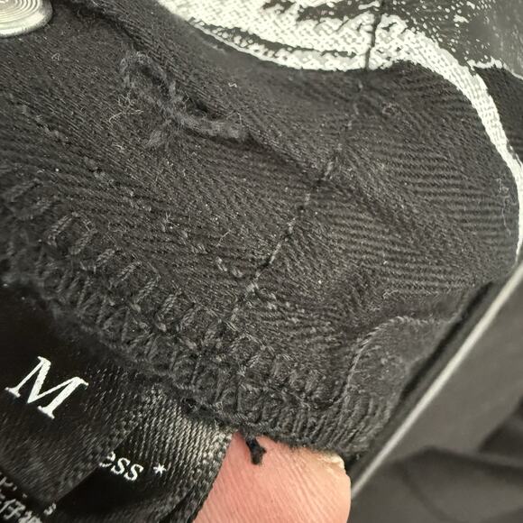 Fax Copy Express Cowboy Denim Jeans Women Medium Black Super Stretch Bootcut NEW - Picture 12 of 15